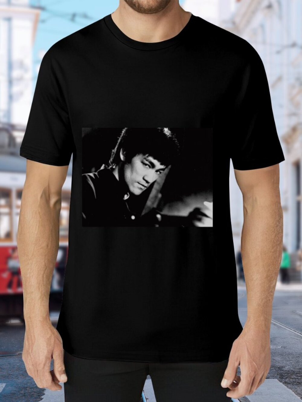 Classic Black Short Sleeve Photo Tee - Unbranded